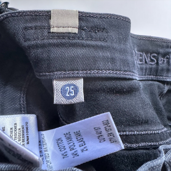 Citizens of Humanity Avedon Destroyed Skinny Jean in Washed Black - Picture 7 of 8